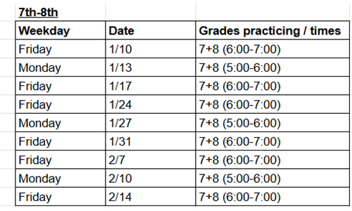 7th+8th winter box schedule